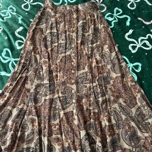 Vintage Express paisley maxi skirt